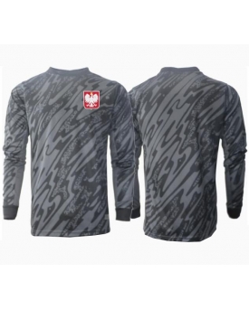 Polonia Portiere Maglia Gara Trasferta Repliche Europei 2024 Maniche Lunghe